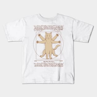 Vitruvian Cat Kids T-Shirt